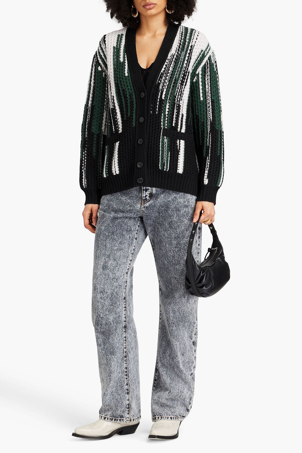 MISSONI Cardigan aus einer Wollmischung in Space-Dye-Optik