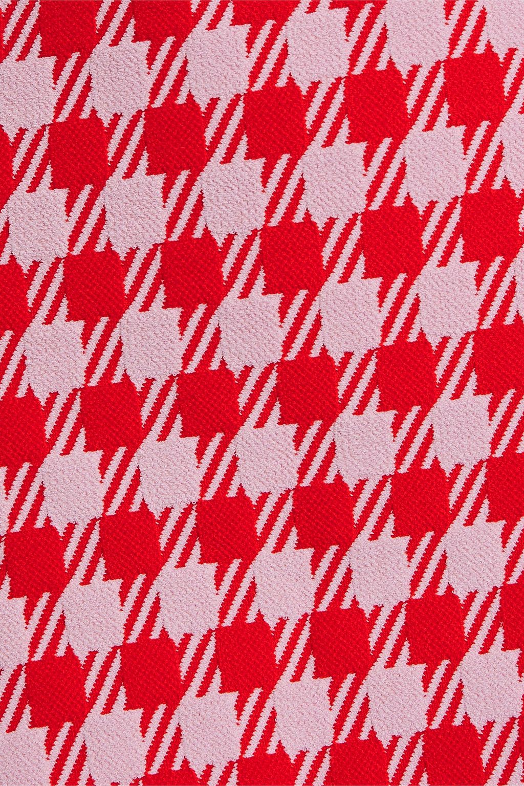 ALAÏA Houndstooth jacquard-knit mini skirt