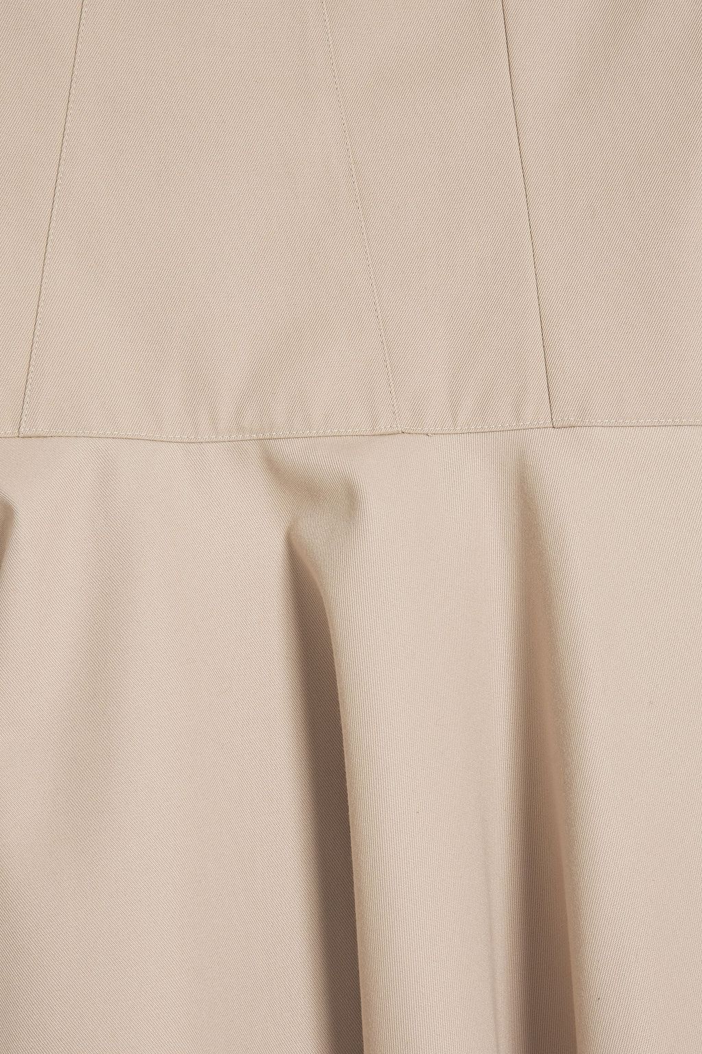 ALAÏA Fluted twill halterneck dress