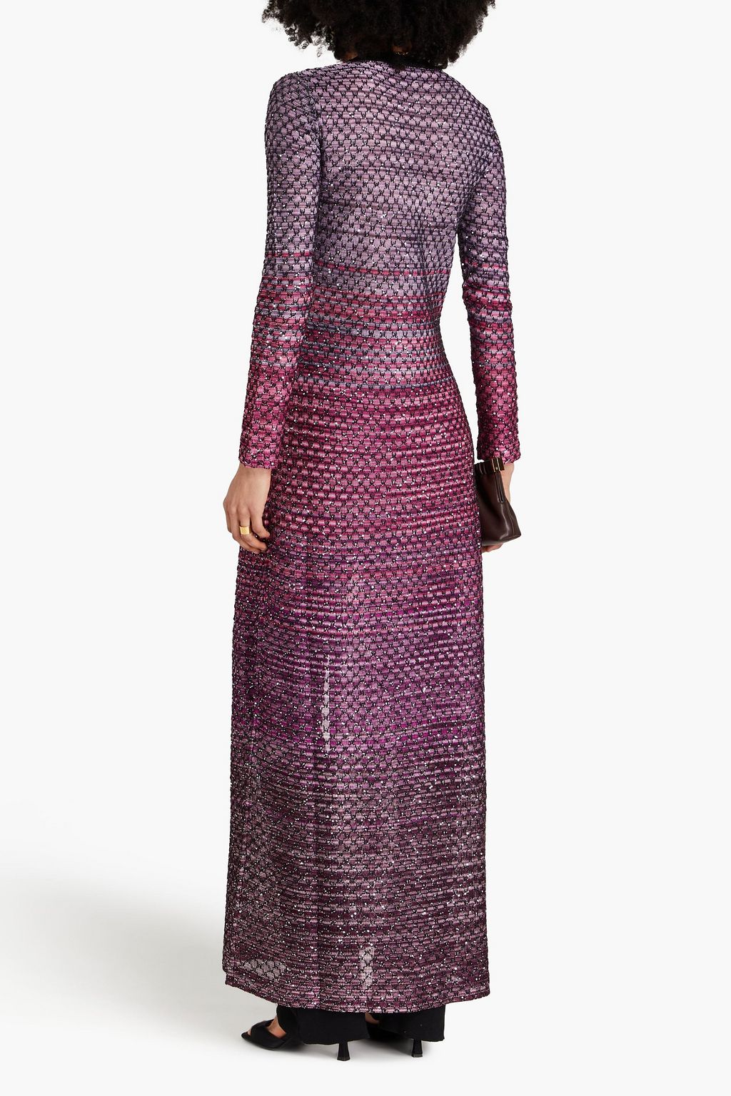 MISSONI Embellished crochet-knit cardigan