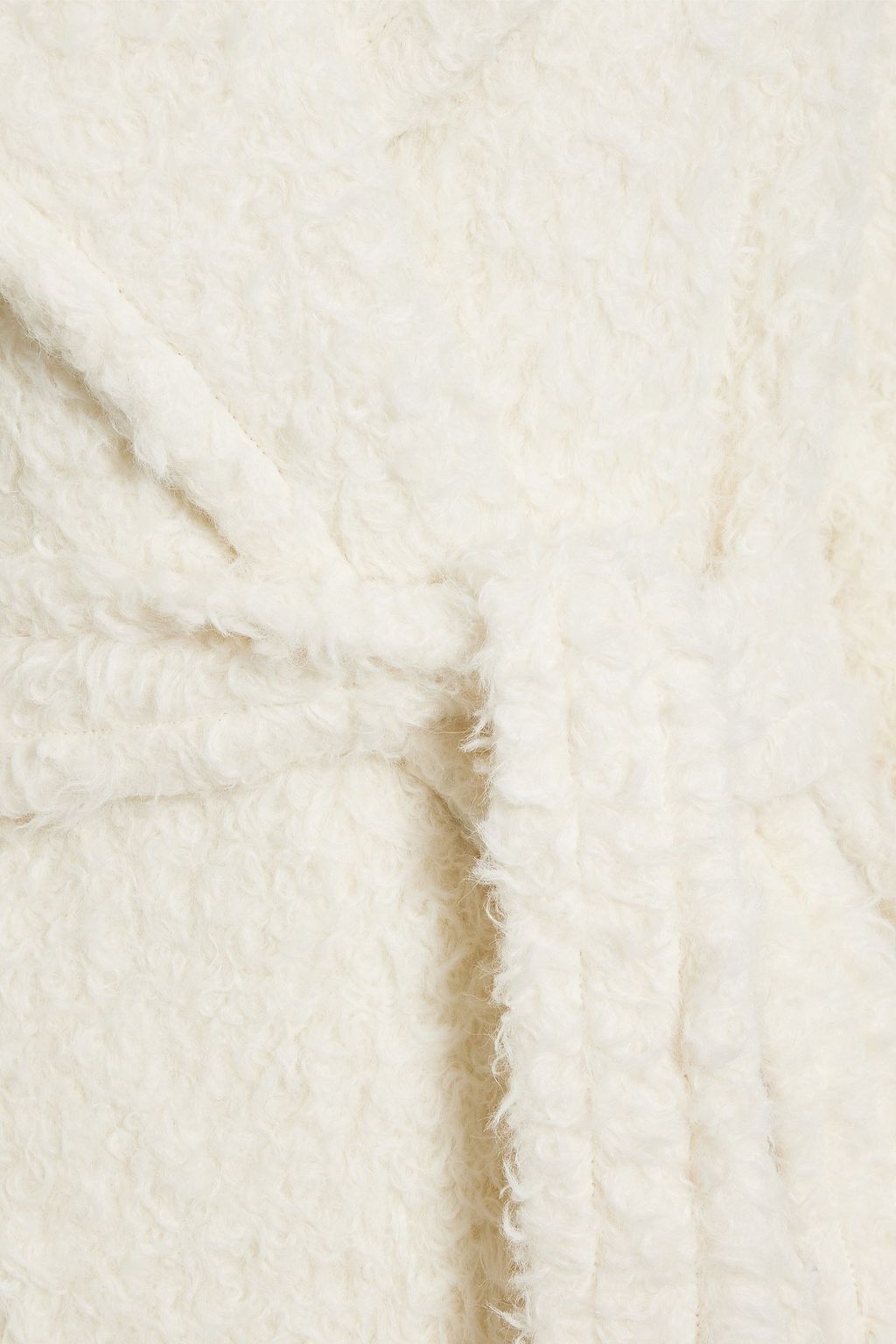ALAÏA Alpaca and cotton-blend bouclé coat