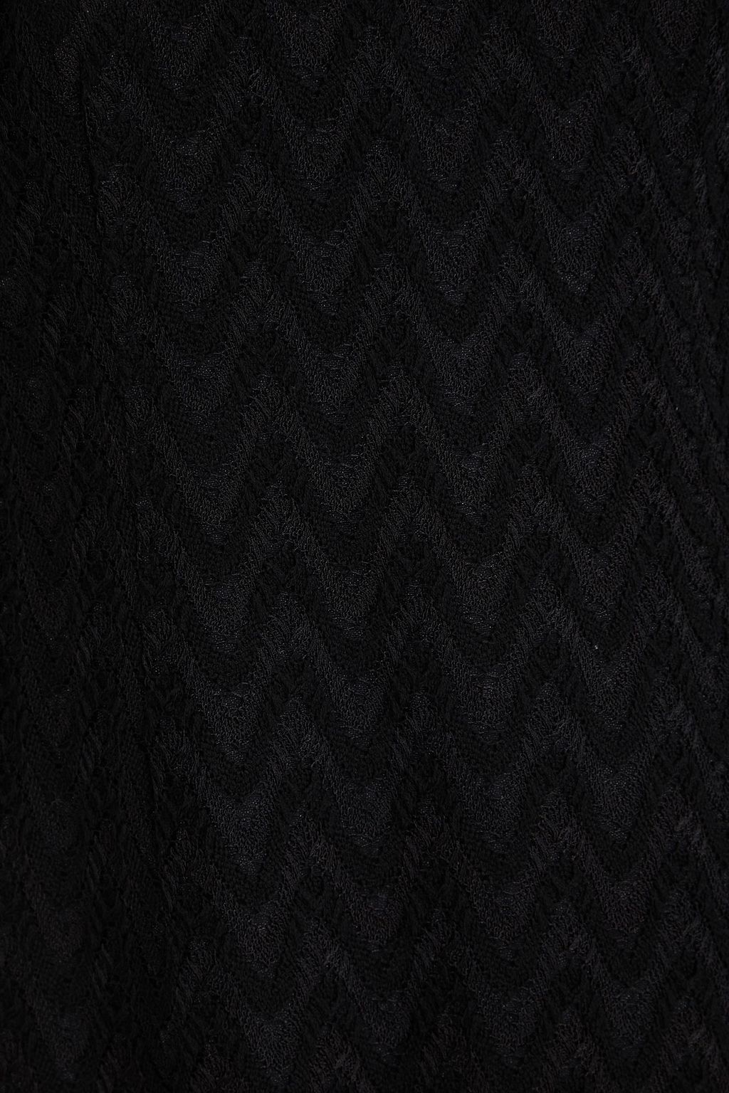 MISSONI فستان قصير من مزيج الصوف من نسيج بحبكة كروشيه