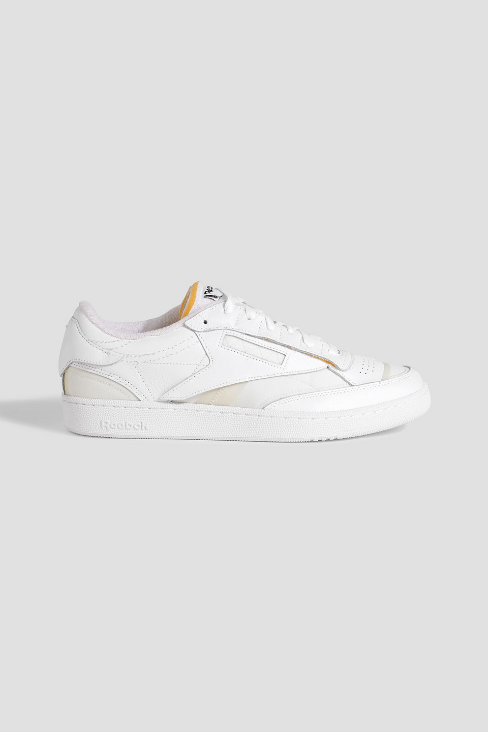 Shop Maison Margiela X Reebok Club C Mesh And Leather Sneakers In White