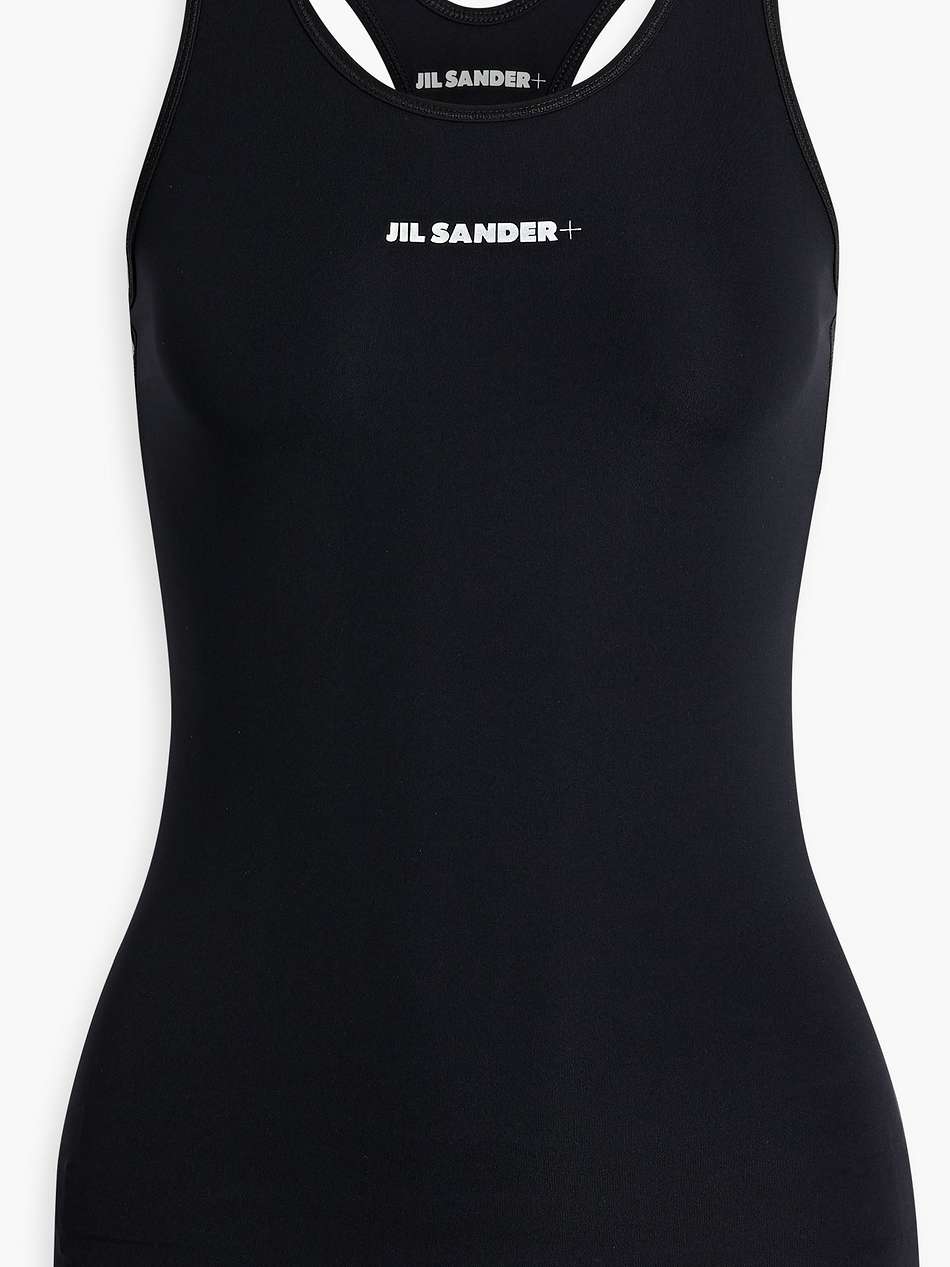 logo-print stretch-jersey tank