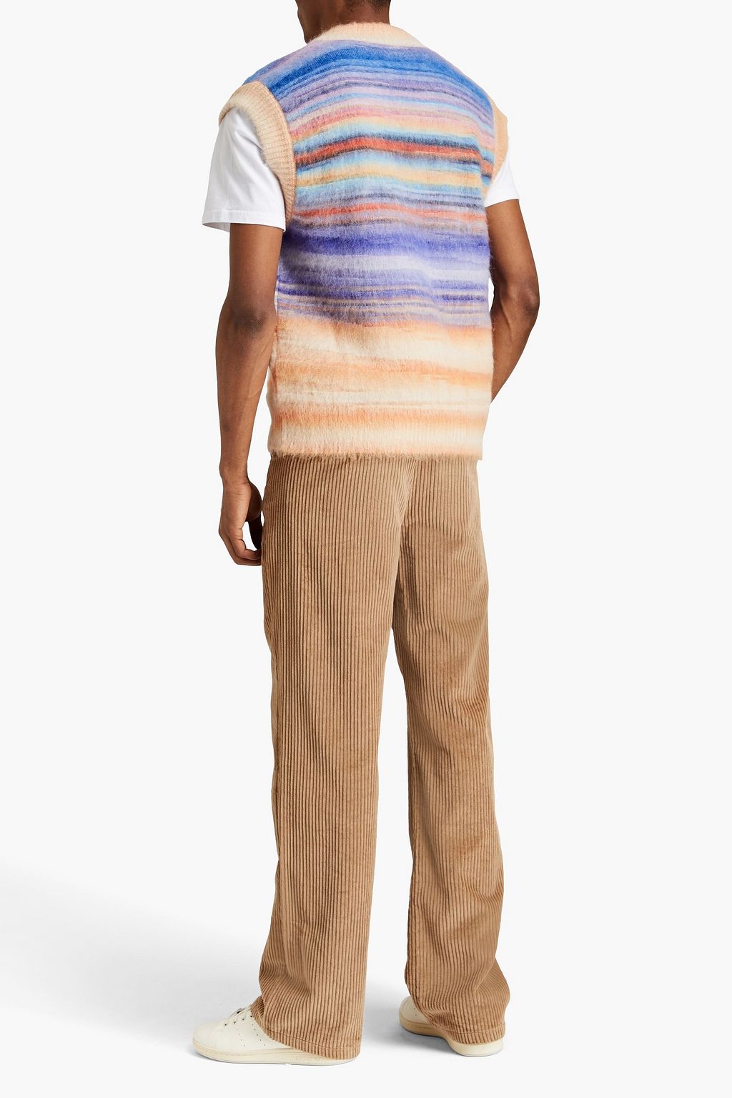 MISSONI Brushed striped knitted vest