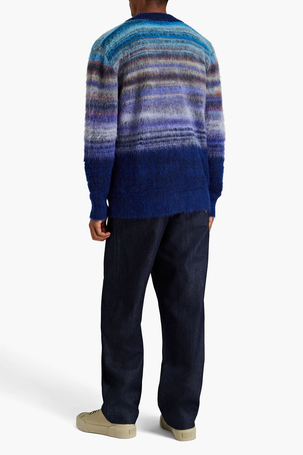 MISSONI Brushed striped knitted cardigan