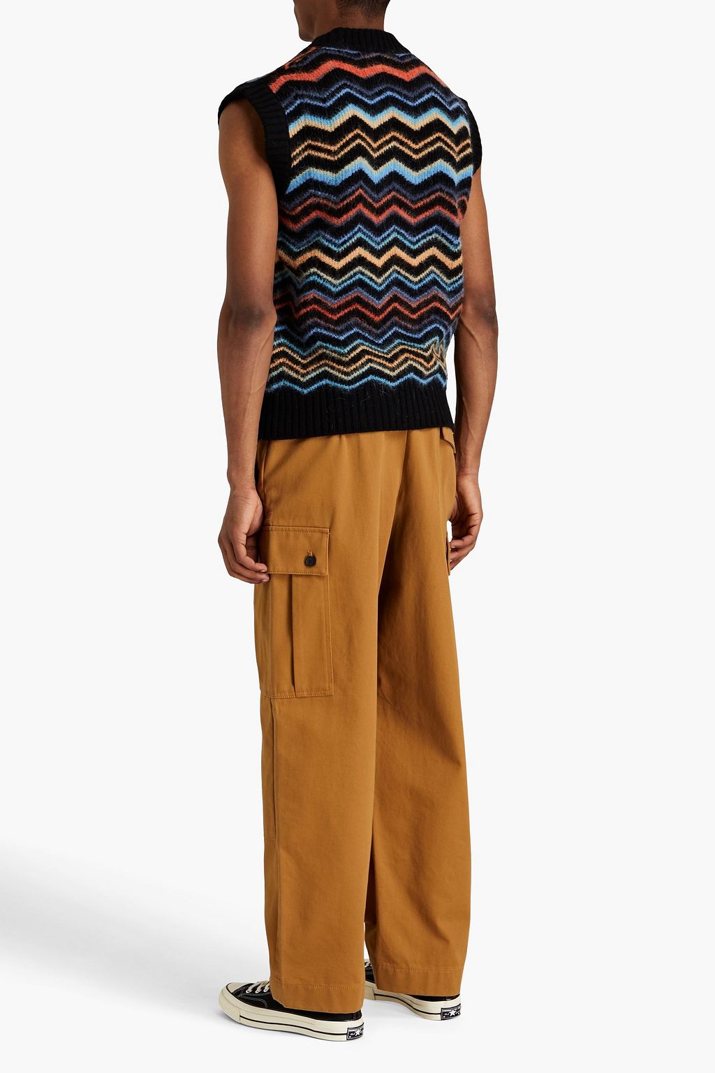 MISSONI Brushed jacquard-knit vest