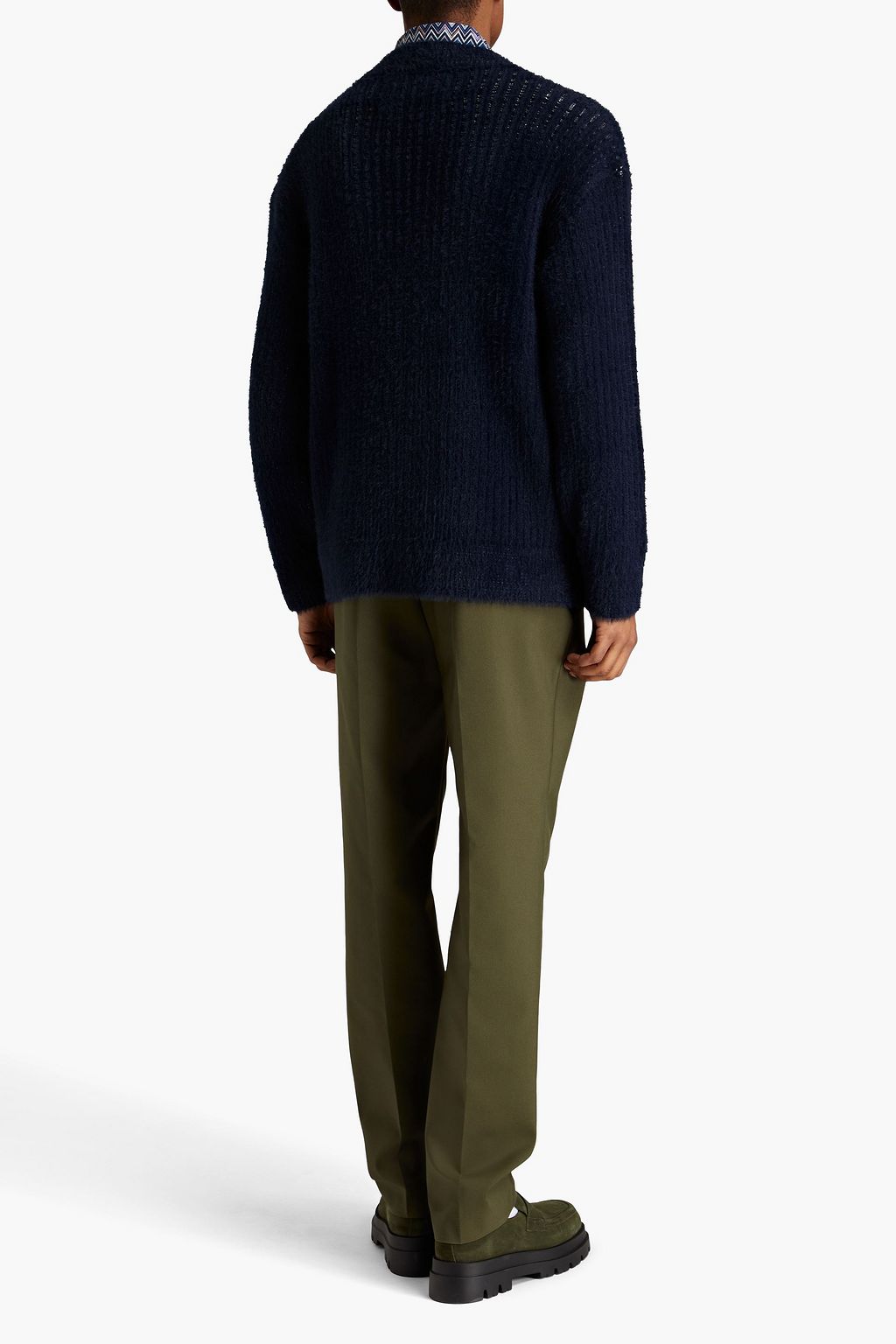 MISSONI كارديغان من نسيج ممشّط بحبكة مضلّعة