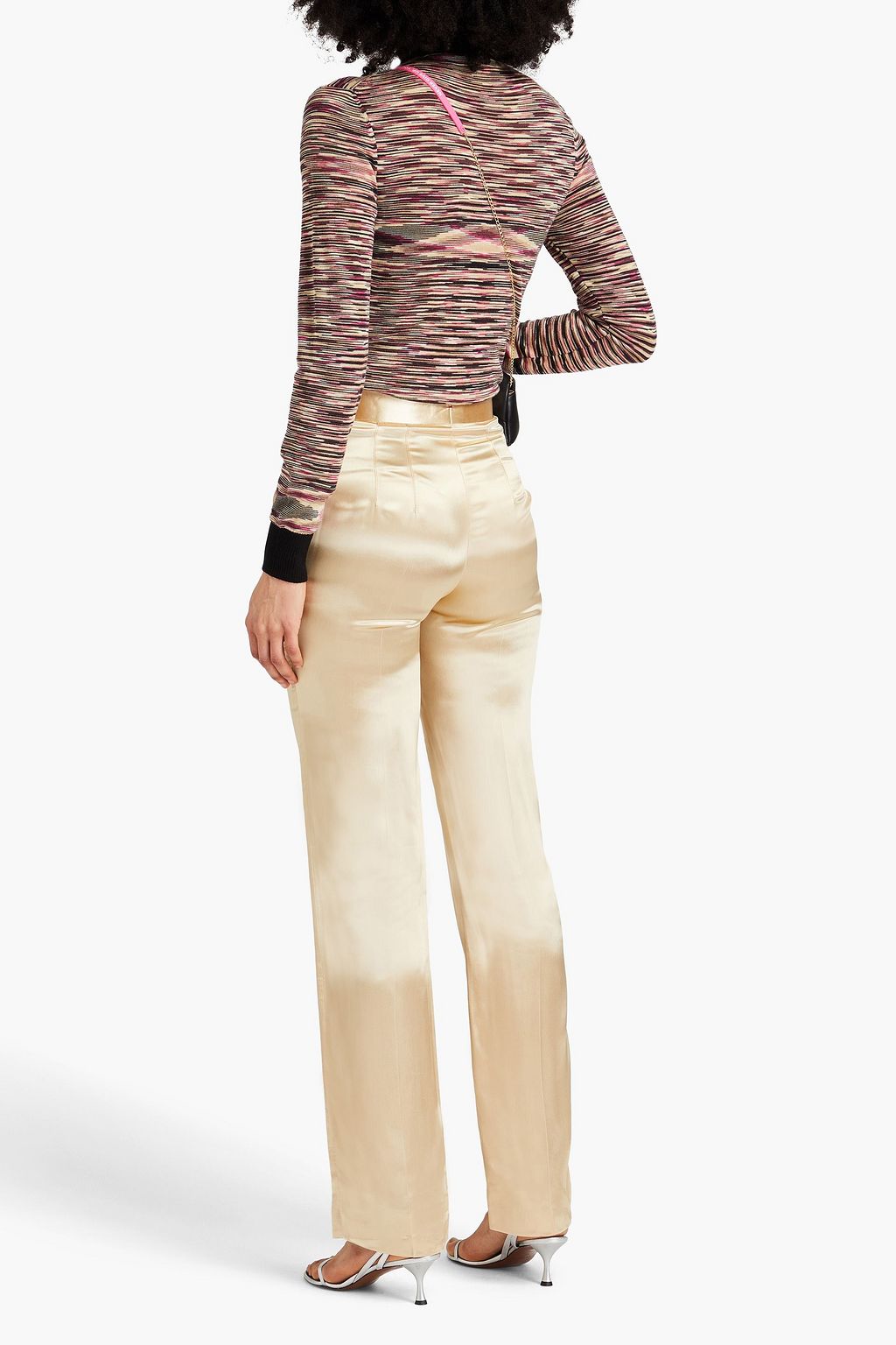 VICTORIA BECKHAM Satin straight-leg pants
