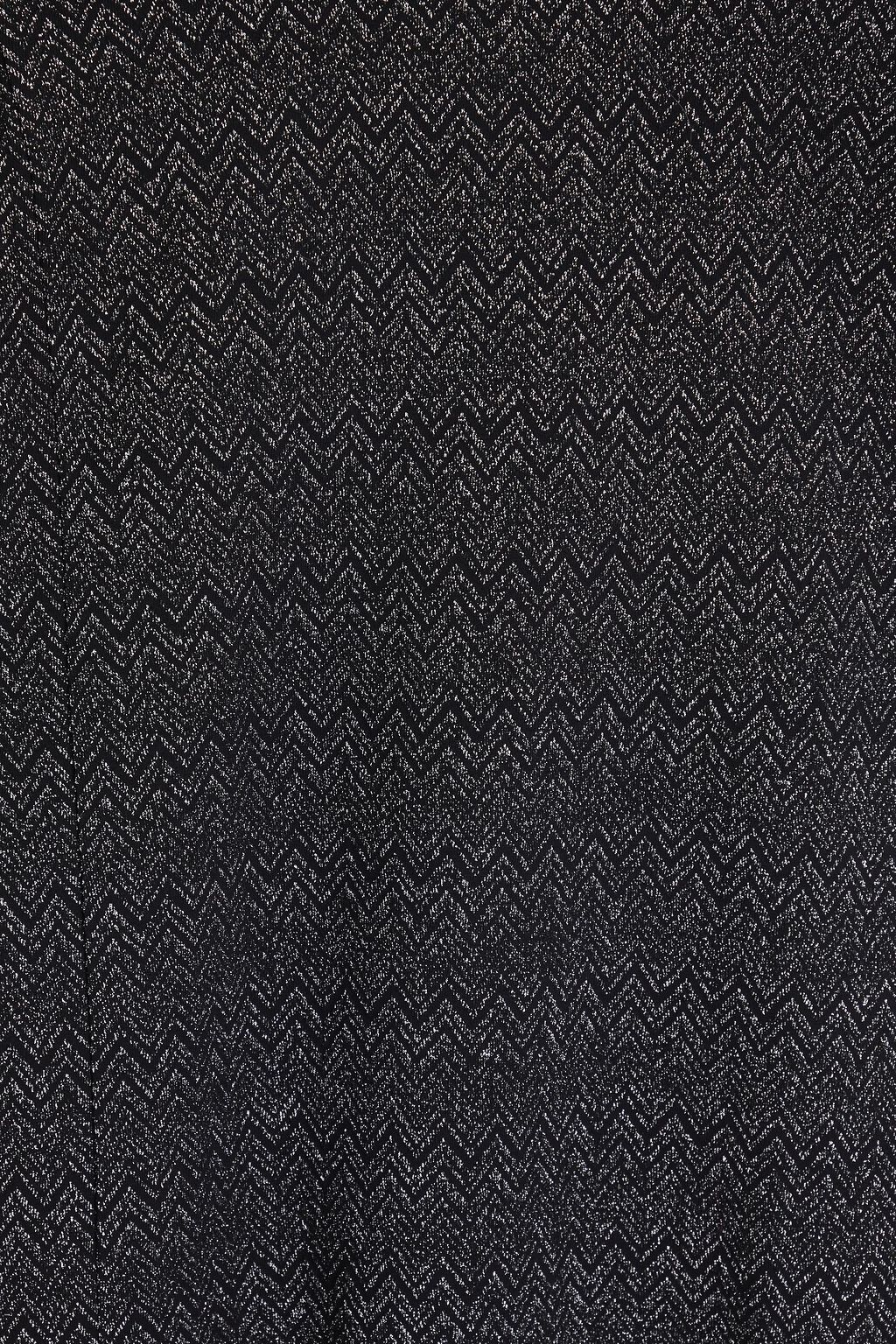 MISSONI تي شيرت من مزيج الصوف بحبكة جاكار بلون معدني