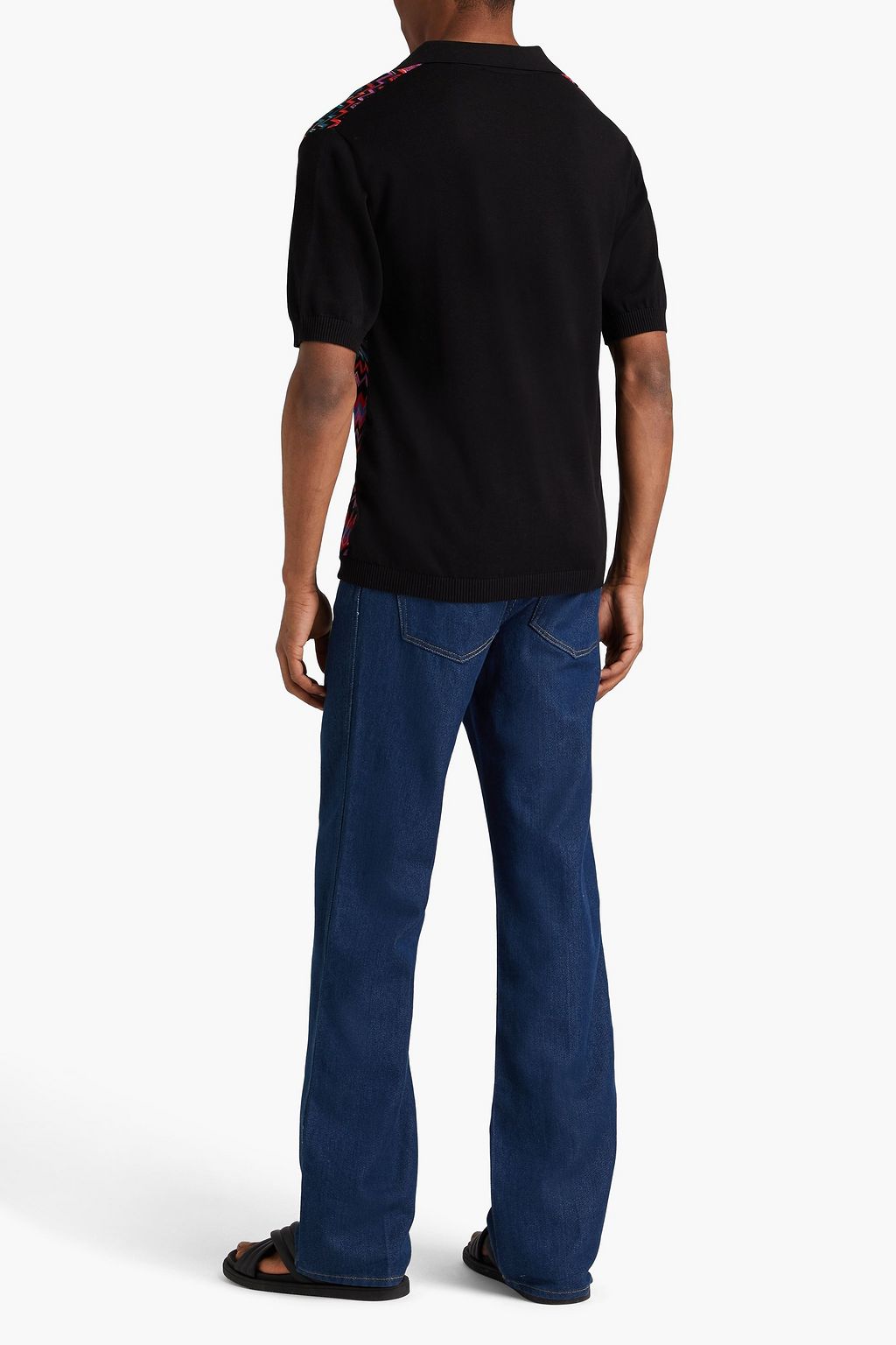 MISSONI Crochet-knit cotton-blend polo shirt