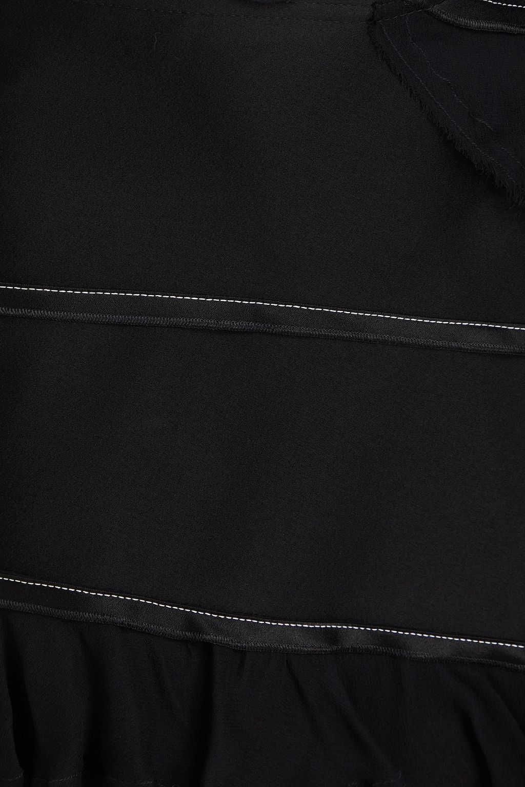 VICTORIA BECKHAM Ruffled satin-crepe and georgette skirt