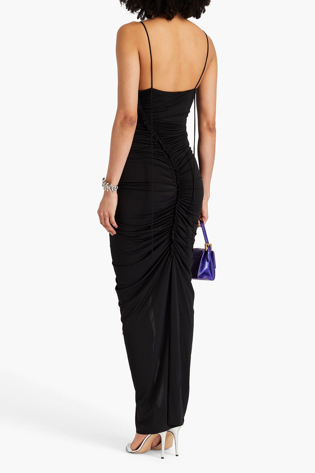VICTORIA BECKHAM Gerafftes Maxikleid aus Stretch-Jersey