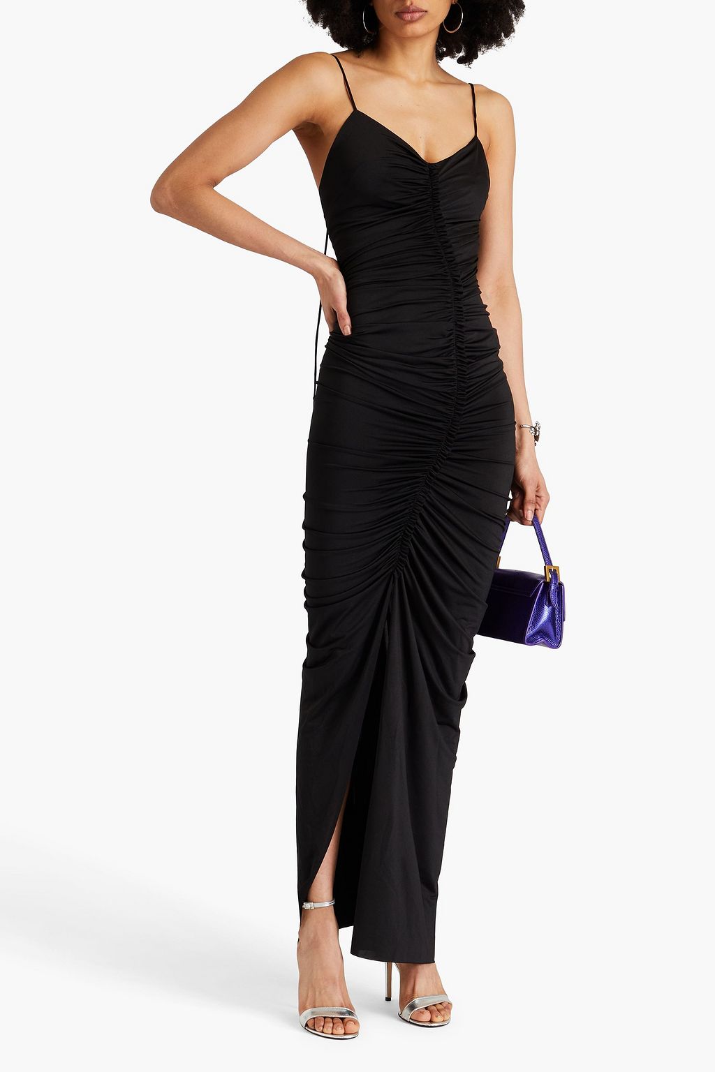 VICTORIA BECKHAM Gerafftes Maxikleid aus Stretch-Jersey