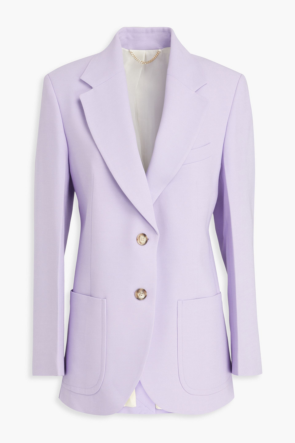 Victoria Beckham Notched-lapels Single-breasted Blazer In Lavender