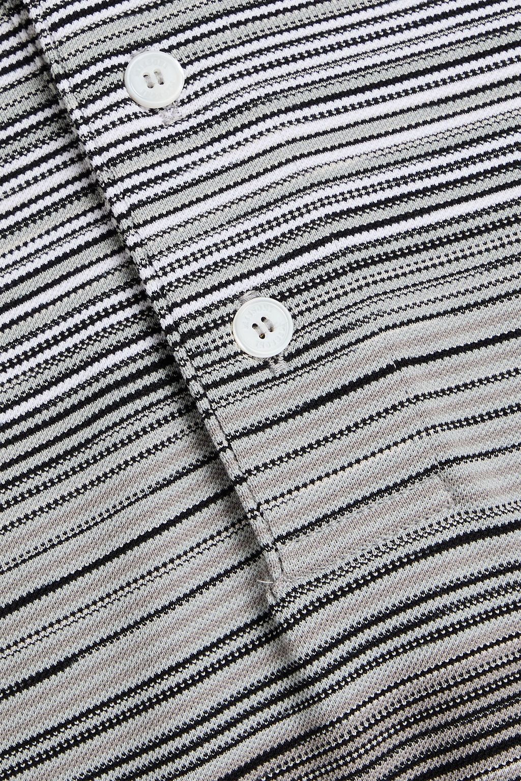 MISSONI Space-dyed cotton-piqué polo shirt