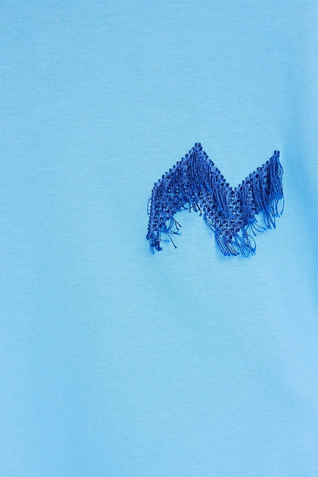 MISSONI Embroidered cotton-jersey T-shirt