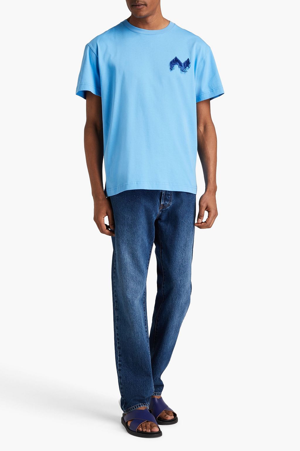 MISSONI Embroidered cotton-jersey T-shirt