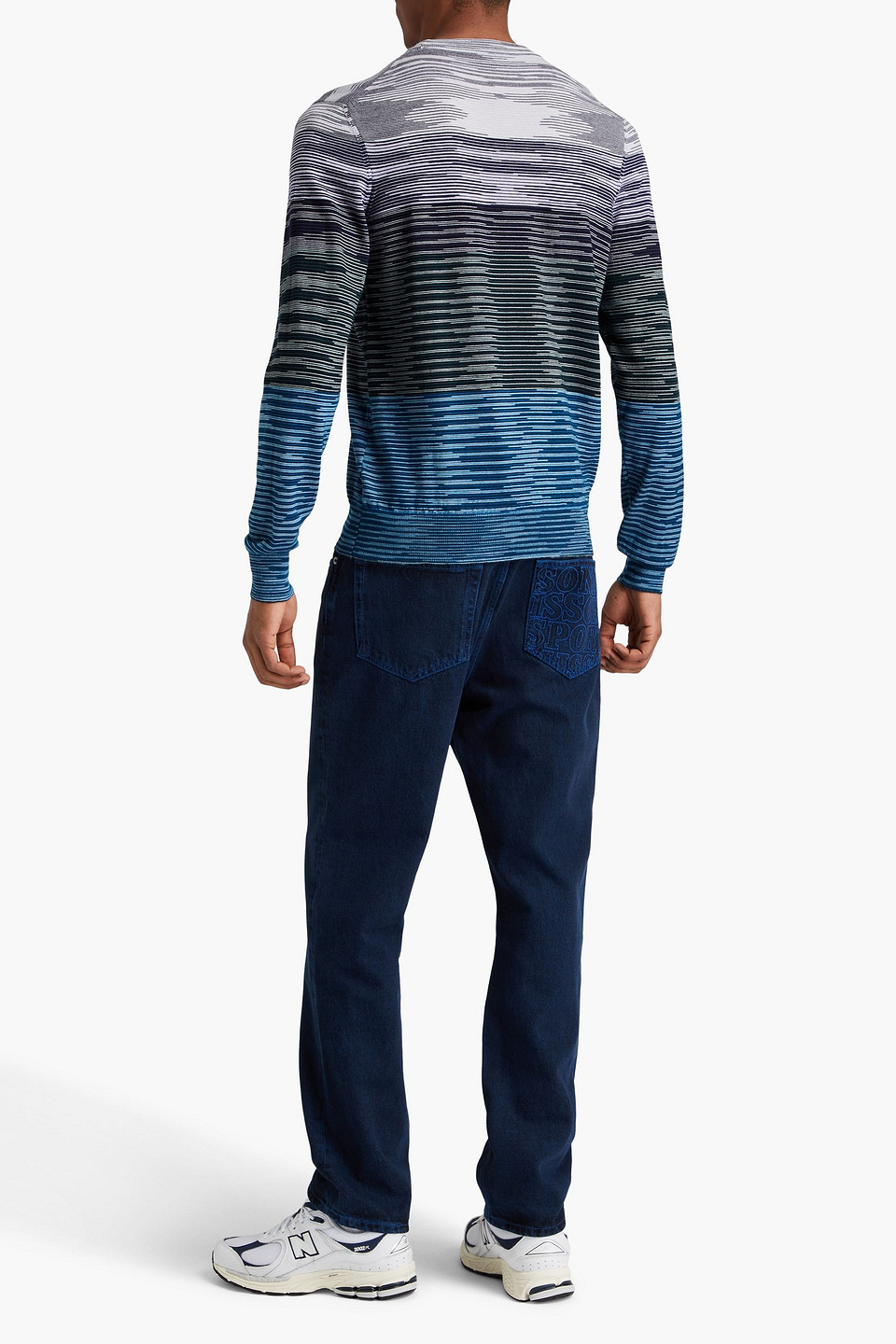 Missoni Space-dyed Wool Sweater In Black