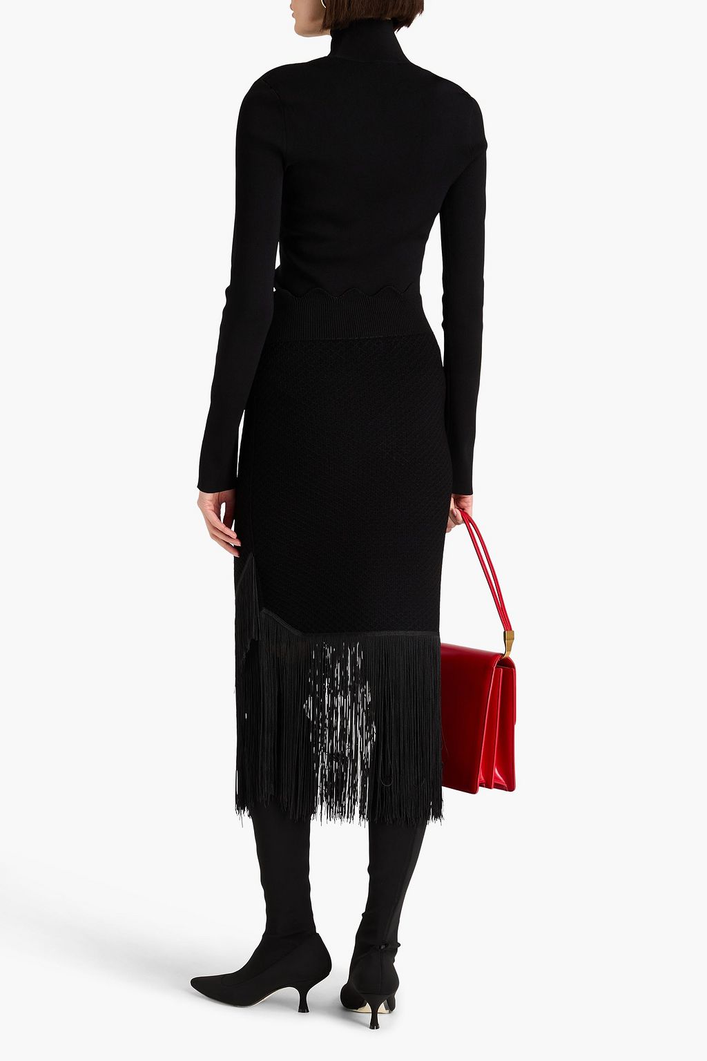 VICTORIA BECKHAM ストレッチニット タートルネックセーター