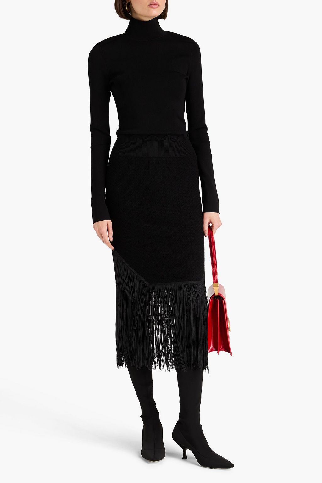 VICTORIA BECKHAM ストレッチニット タートルネックセーター