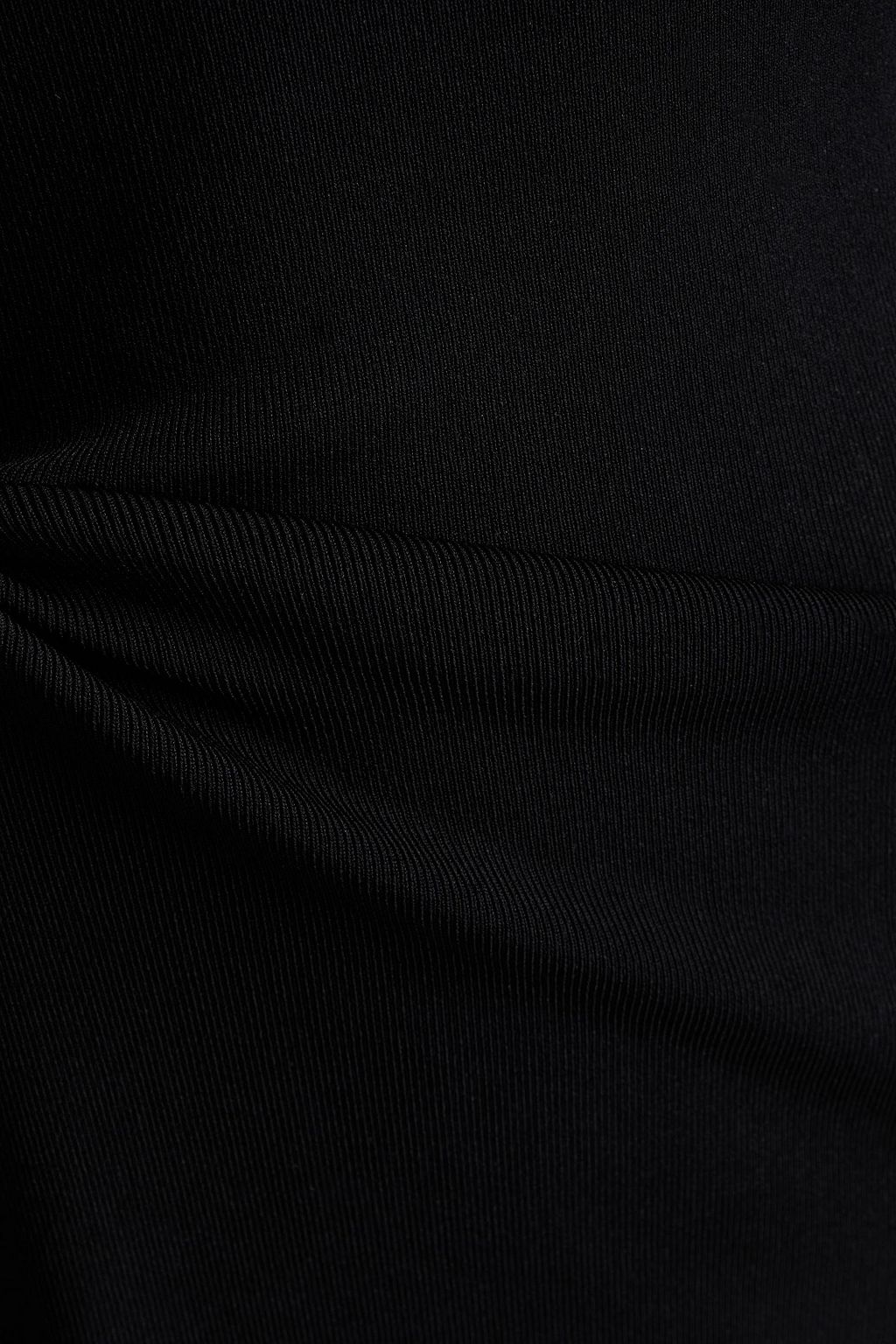 VICTORIA BECKHAM Cutout stretch-knit turtleneck maxi dress