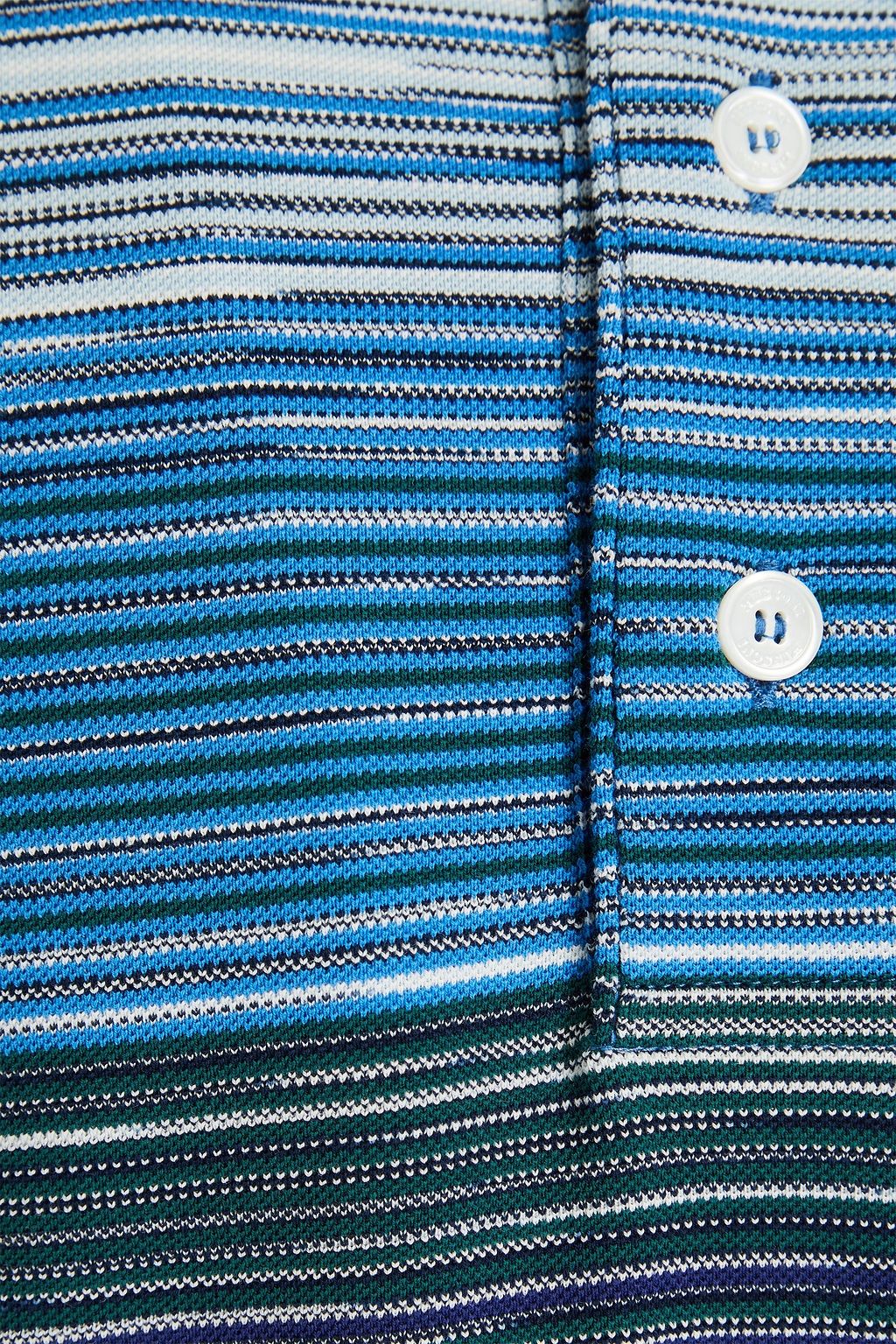 MISSONI 스페이스 다이 코튼 피케 폴로 셔츠