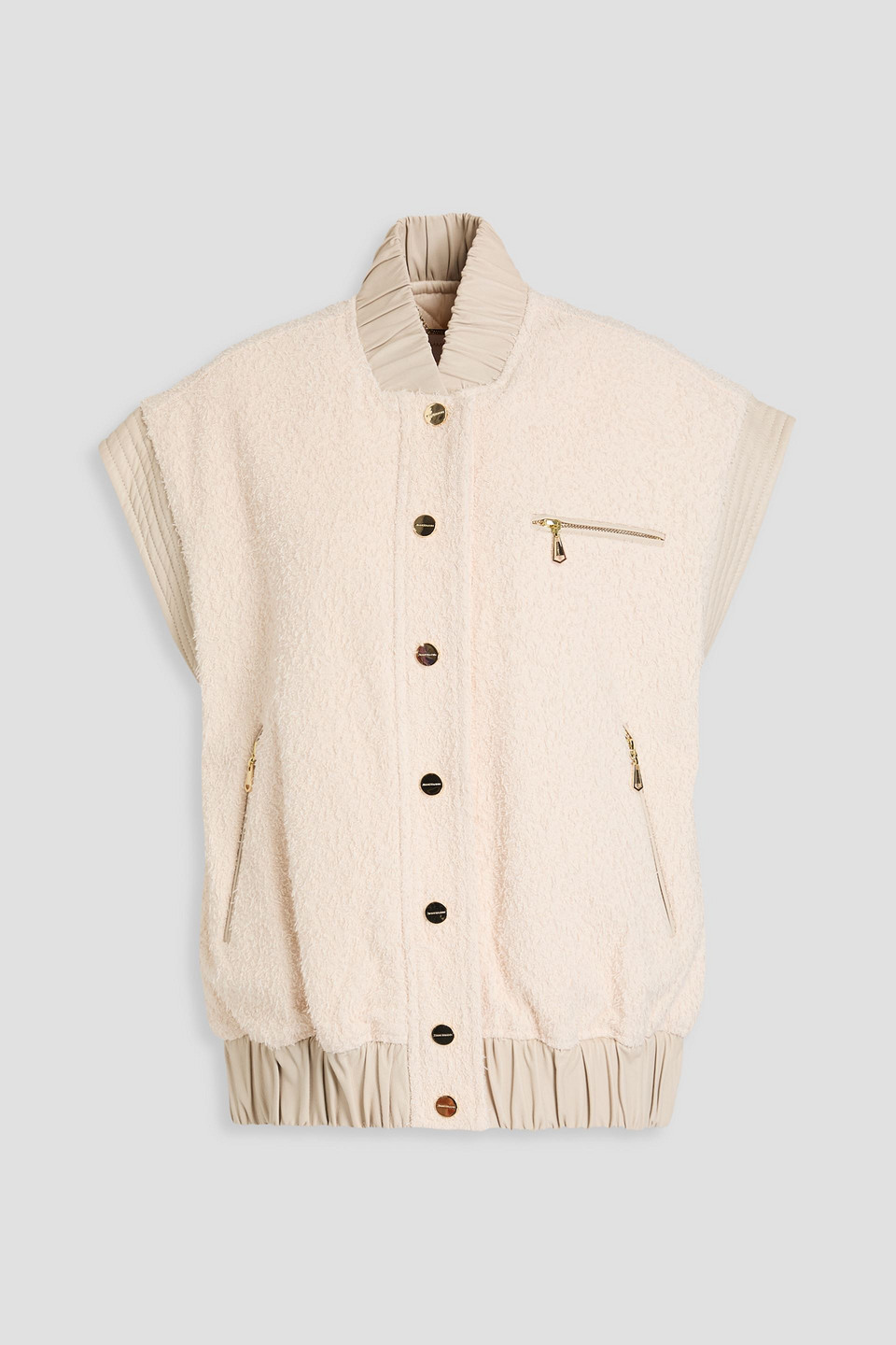 Zimmermann Cotton-blend Bouclé Vest In Cream