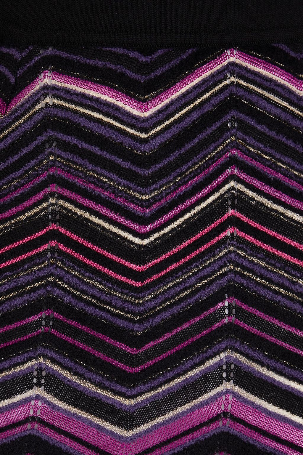 MISSONI Brushed wool-blend mini skirt