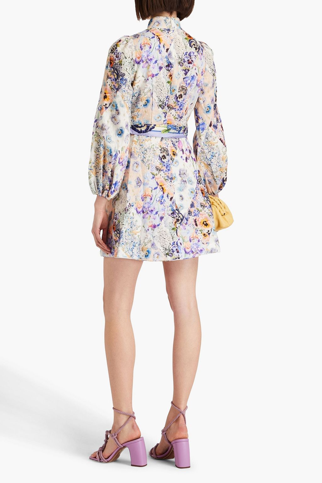 ZIMMERMANN Floral-print linen mini dress
