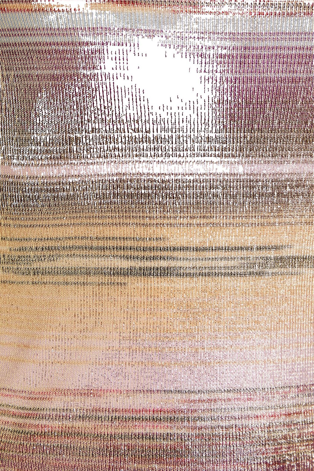 MISSONI بلوزة من نسيج محبوك بلون معدني