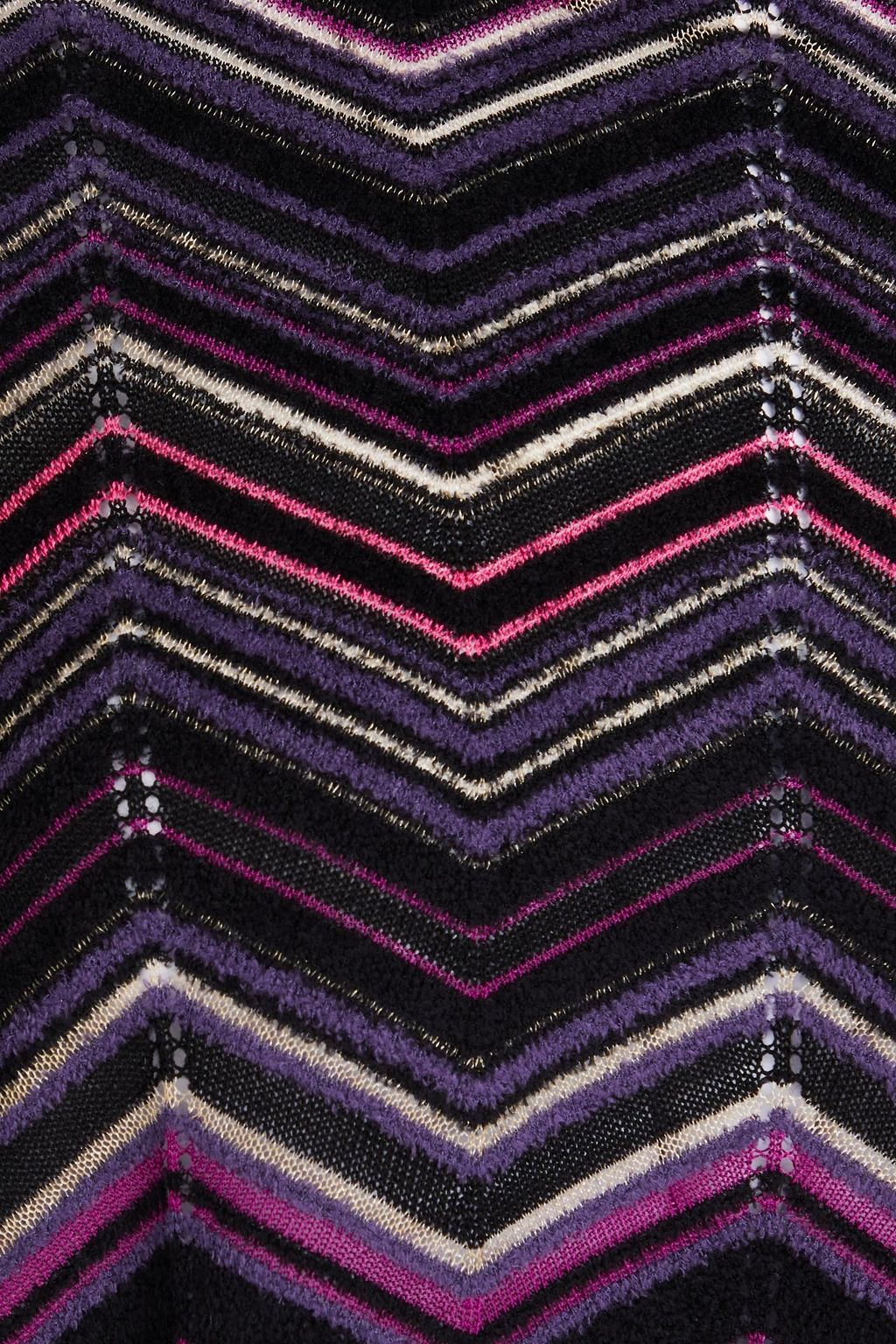 MISSONI كنزة رياضية من مزيج الصوف الممشّط بحبكة الجاكار بياقة عالية