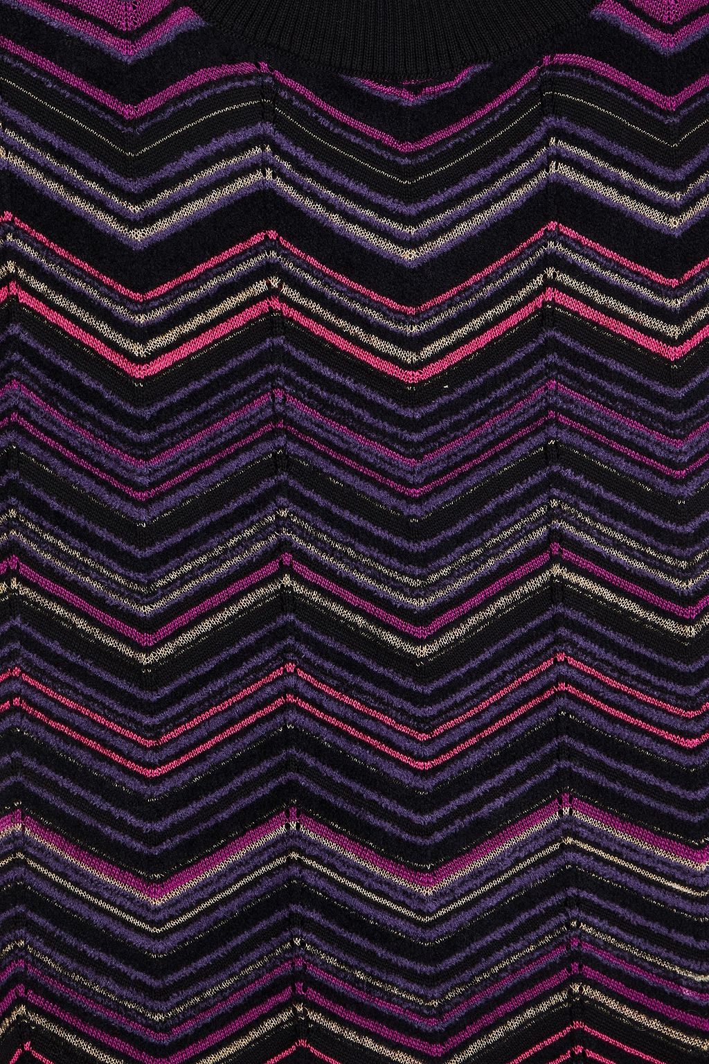 MISSONI فستان قصير من مزيج الصوف بحبكة كروشيه