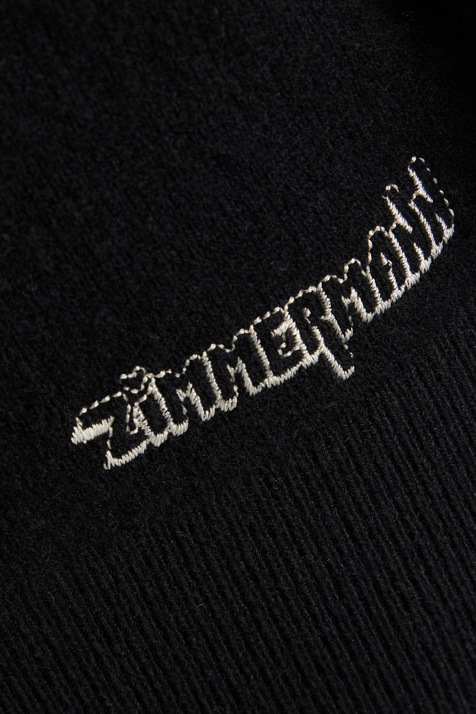 Zimmermann Embroidered Cashmere Sweater In Black