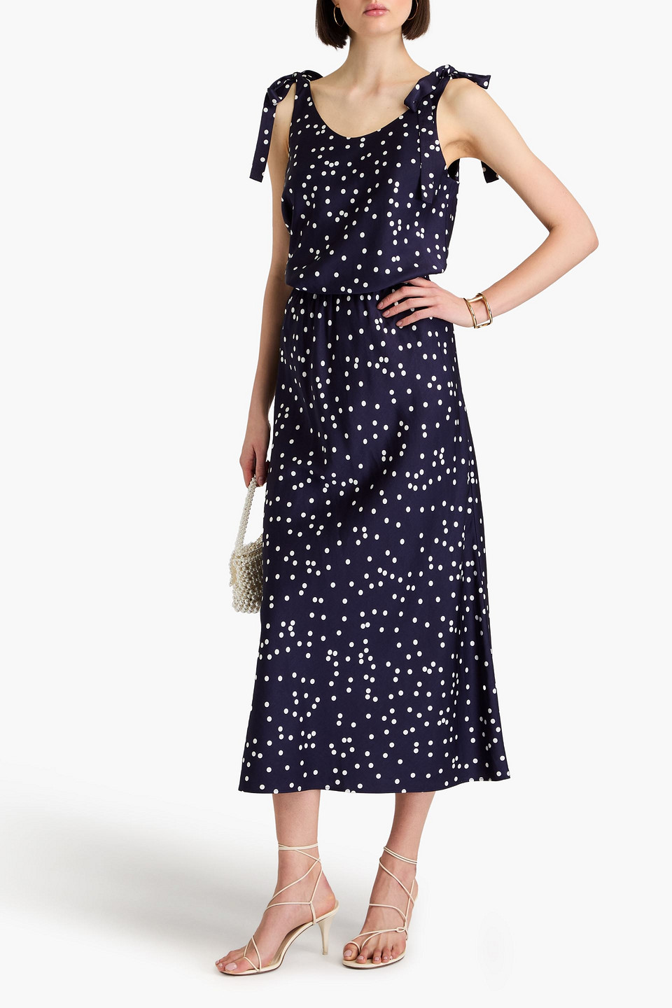 ZIMMERMANN POLKA-DOT SATIN TOP