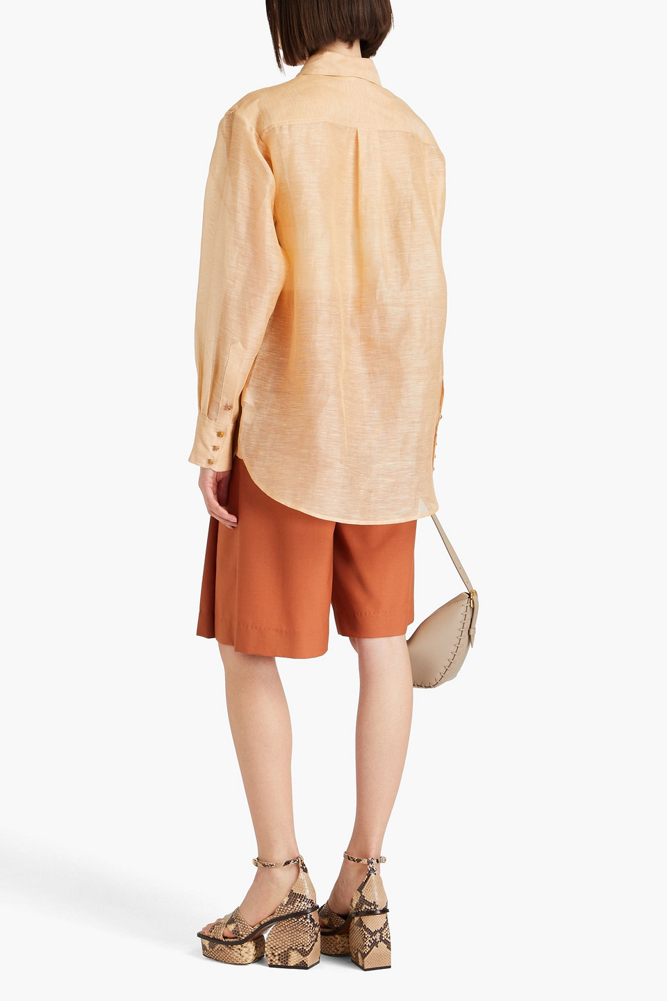  Zimmermann - Linen And Silk-blend Organza Shirt - Neutral - 1 