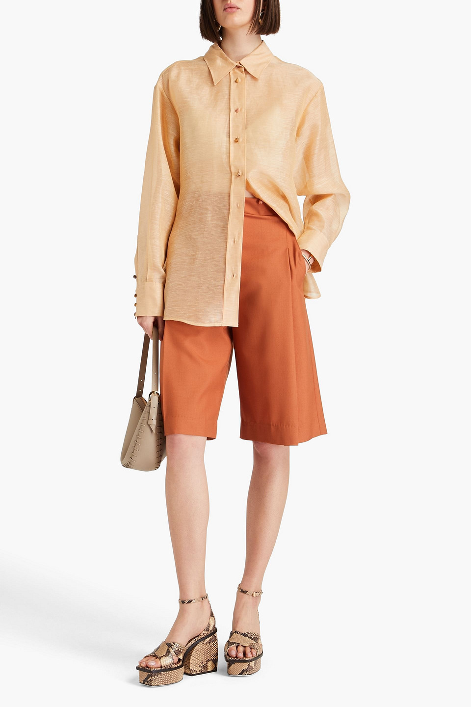  Zimmermann - Linen And Silk-blend Organza Shirt - Neutral - 1 