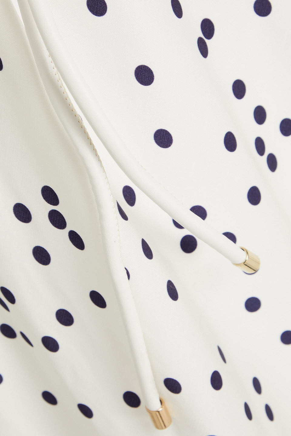ZIMMERMANN POLKA-DOT SATIN MIDI DRESS