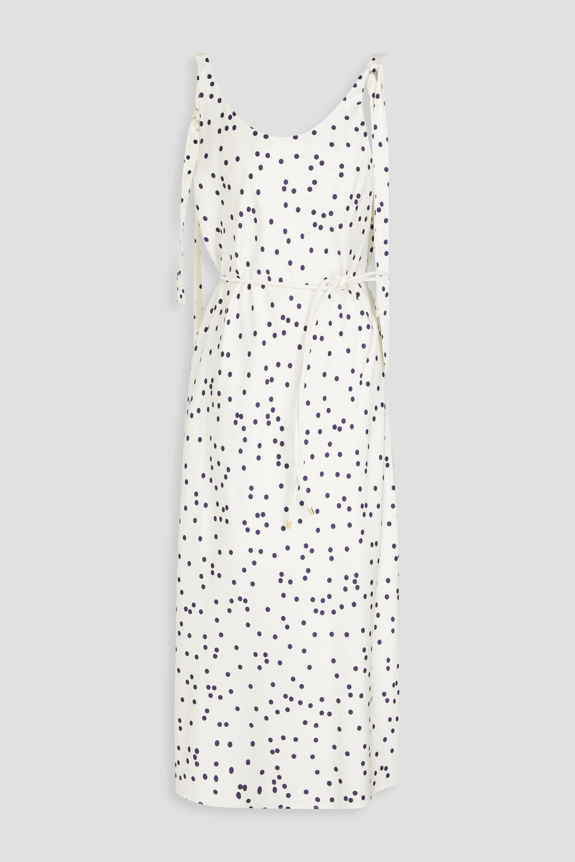 Zimmermann Polka-dot satin midi dress thumbnail