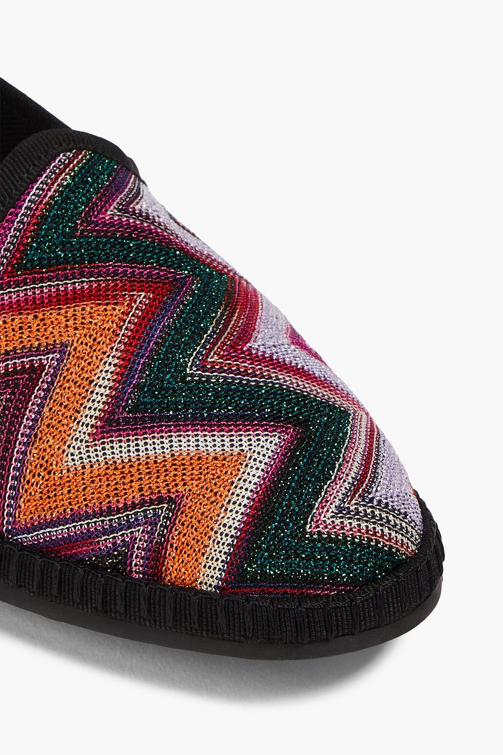 MISSONI سليبرز من نسيج بحبكة كروشيه بلون معدني