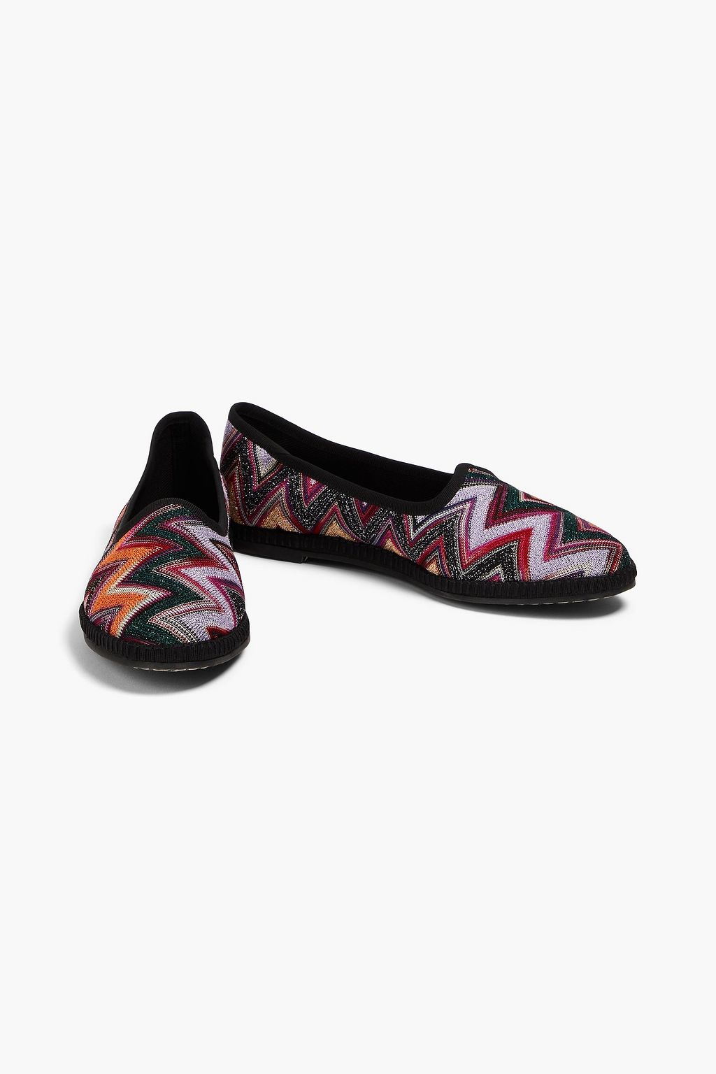 MISSONI سليبرز من نسيج بحبكة كروشيه بلون معدني