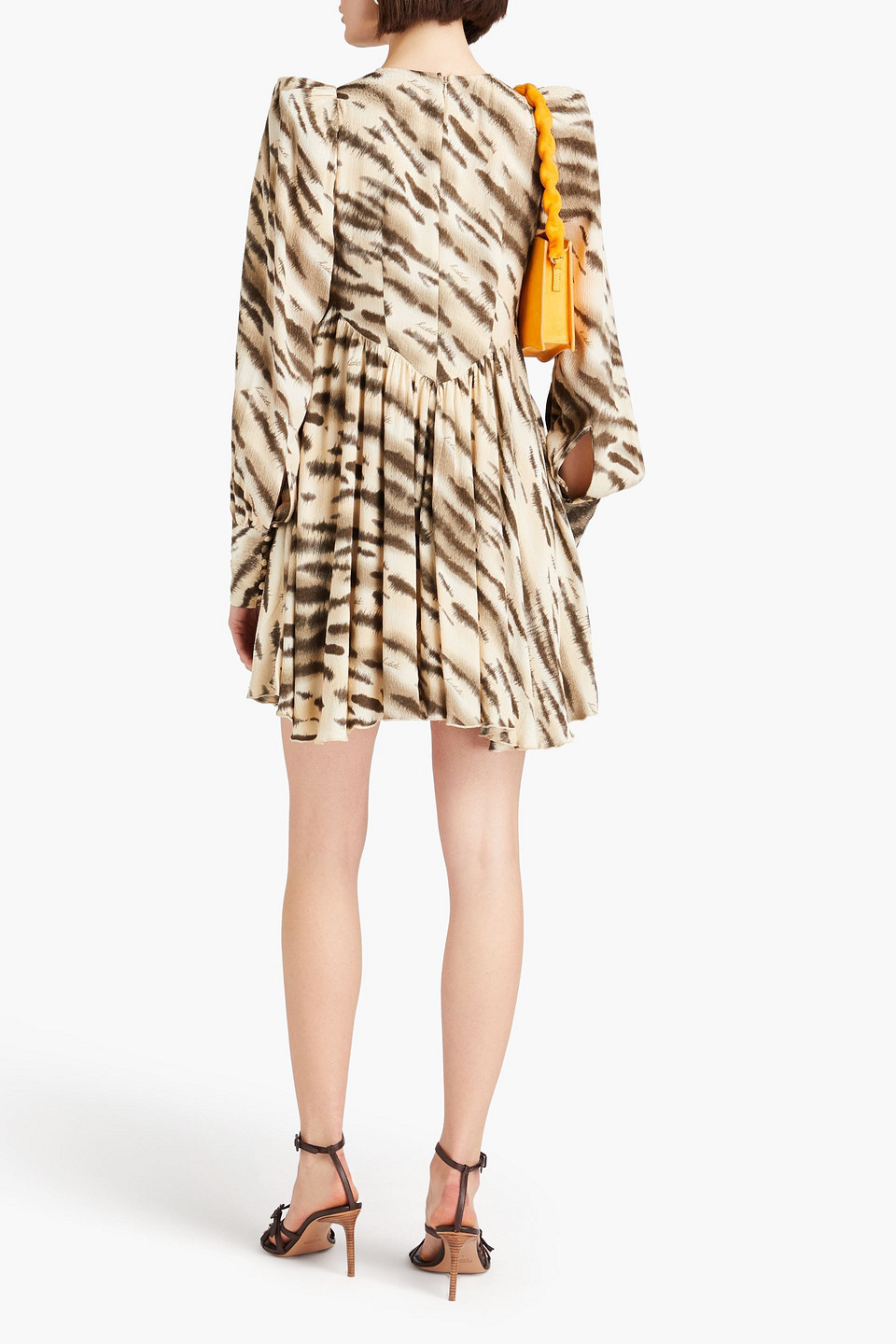  Rotate Birger Christensen - Minikleid Aus Jacquard Mit Tigerprint - Neutral - De 36 