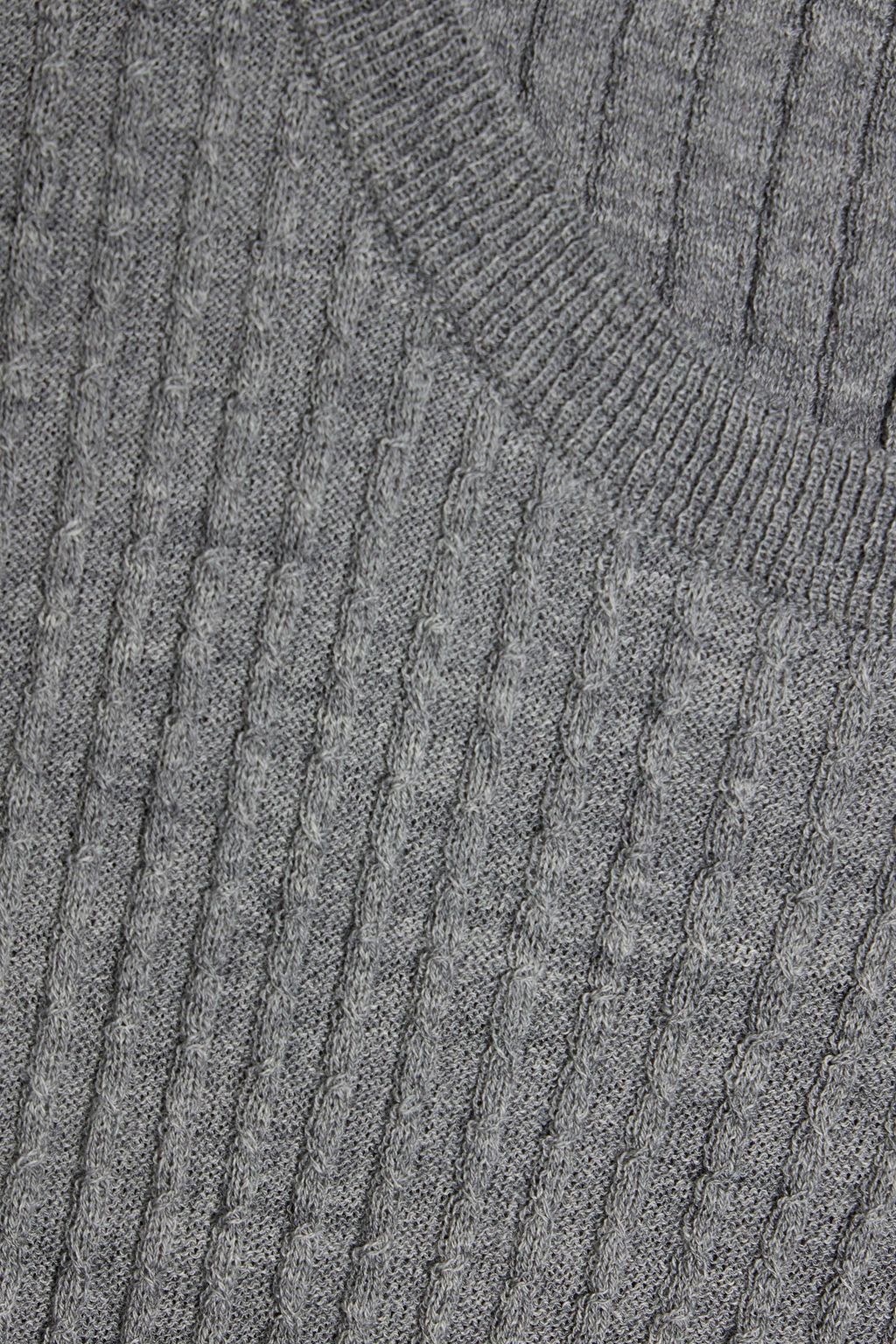 THOM BROWNE Ribbed wool-blend top