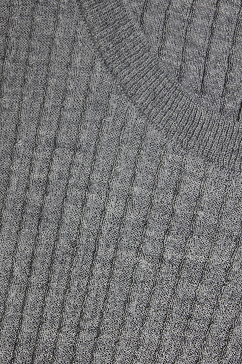 Thom Browne Ribbed Wool-blend Vest In Gray