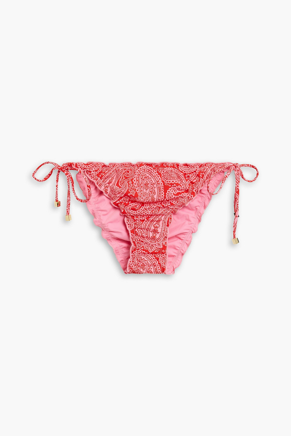 Reversible paisley-print low-rise bikini briefs