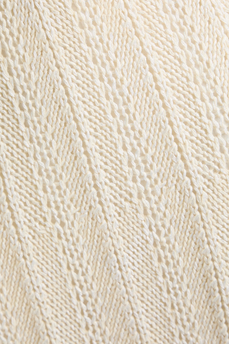 Shop Zimmermann Crochet Midi Skirt In Cream