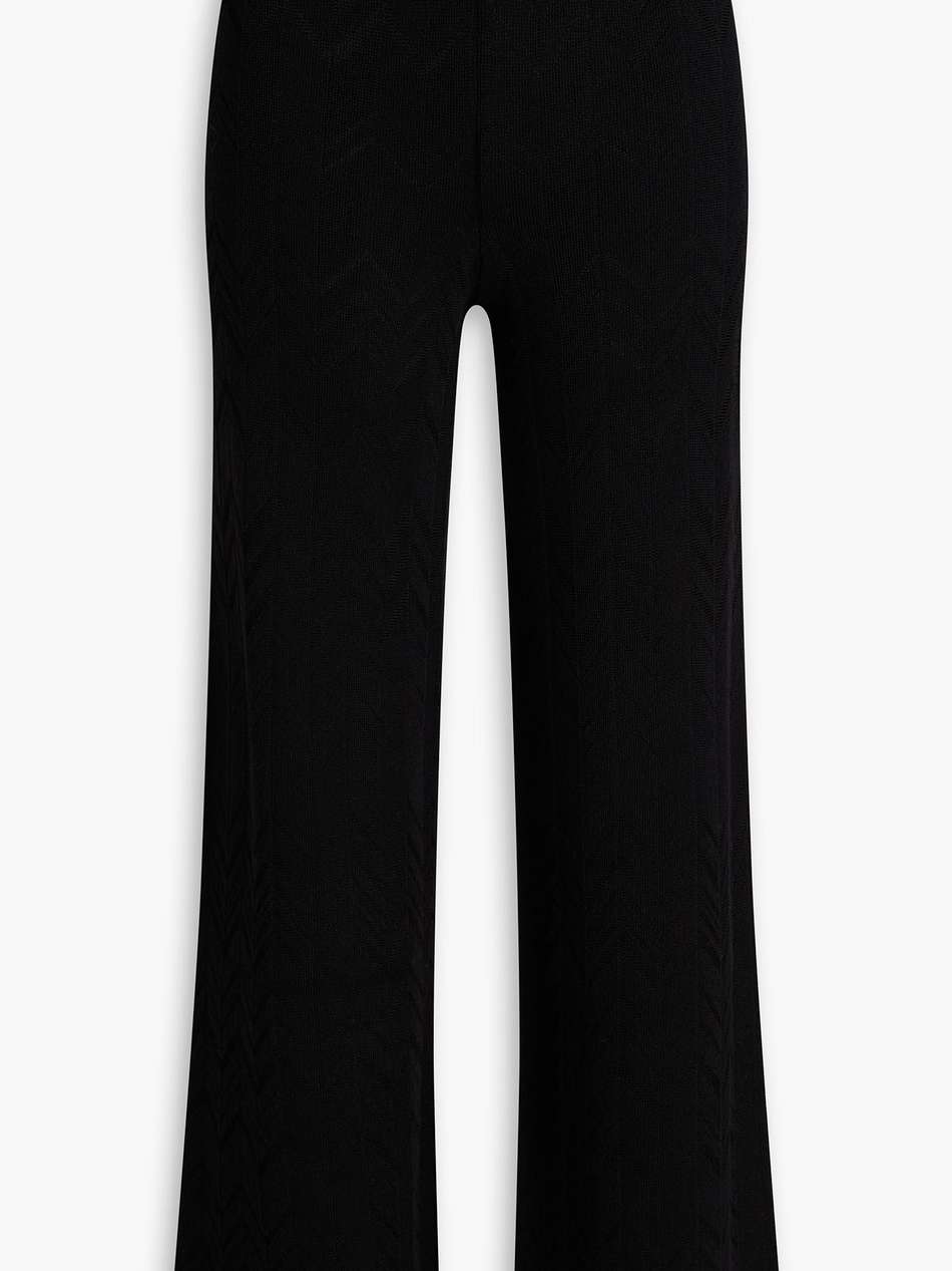 wool-blend flared pants