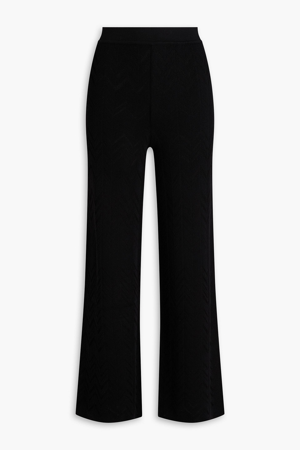 Wool-blend flared pants