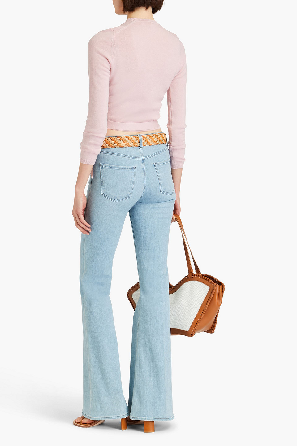 ZIMMERMANN CROPPED MERINO WOOL WRAP CARDIGAN 