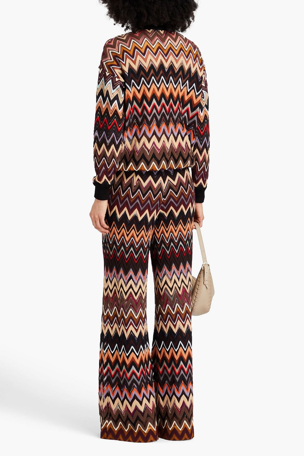 MISSONI Crochet-knit wool-blend wide-leg pants